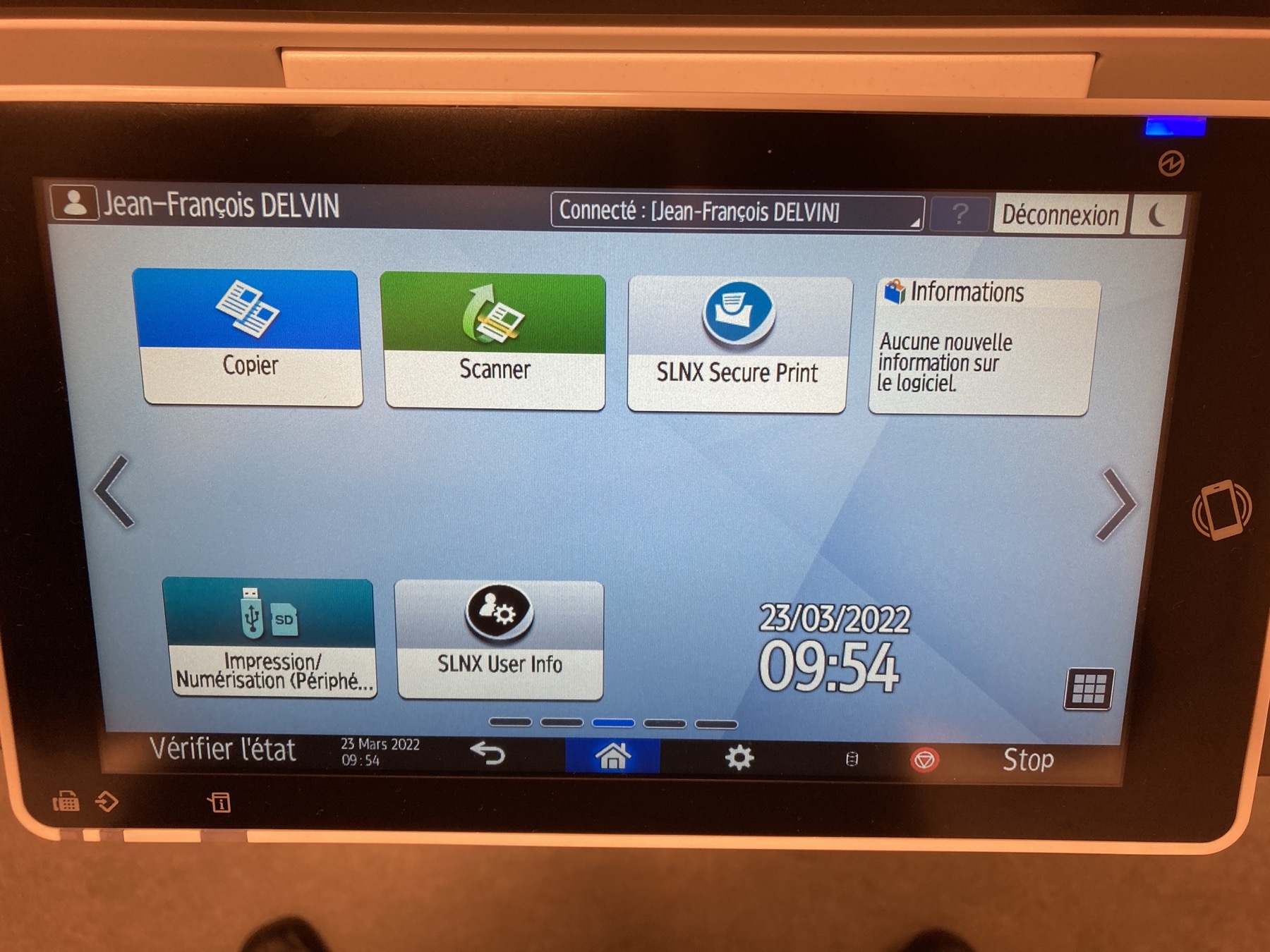Scanner avec l’imprimante de la HELHa